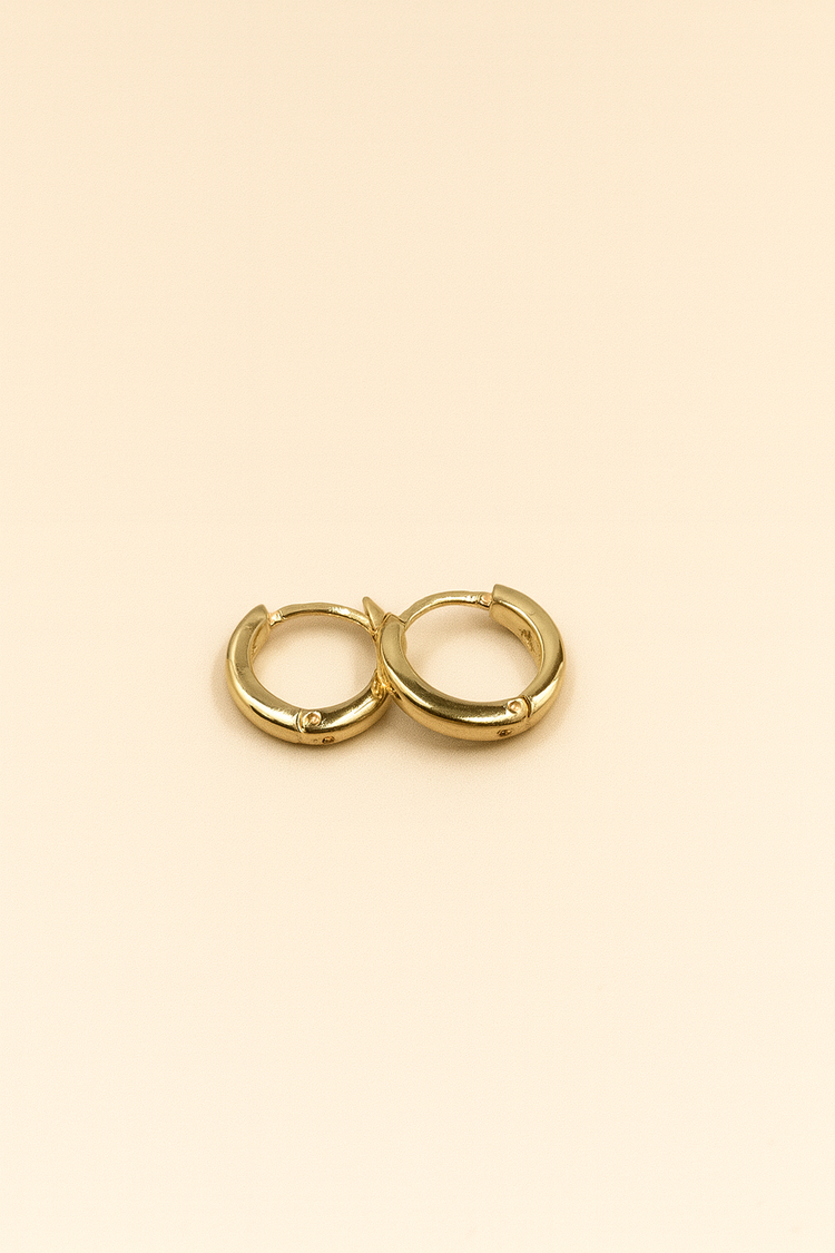 Mini Halka Küpe Gold