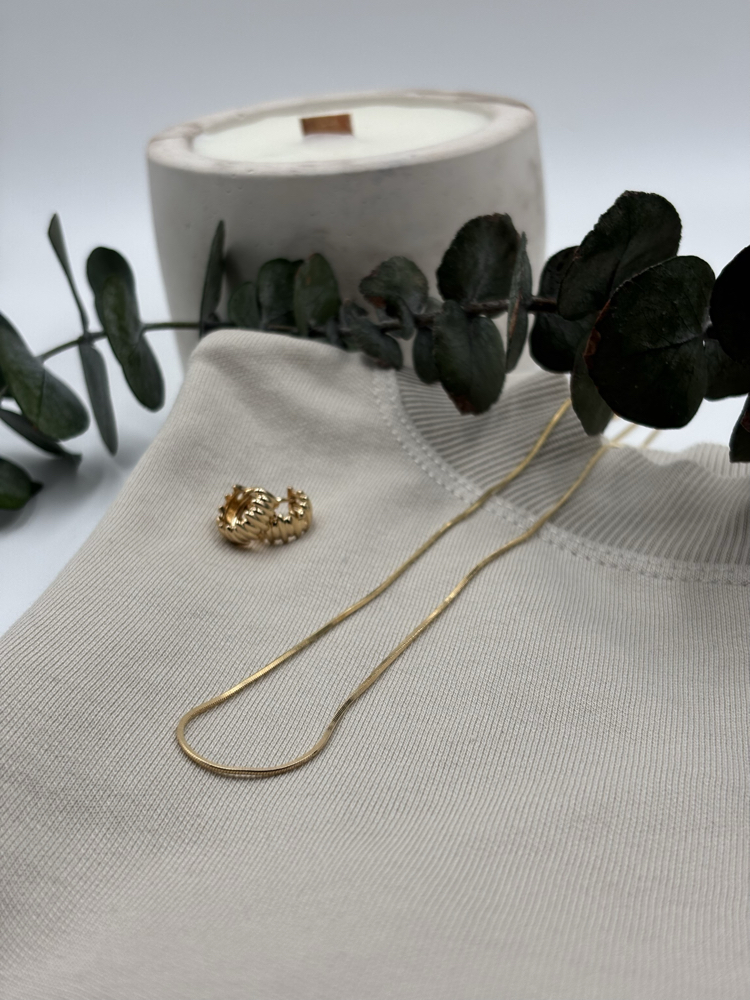 Minimal Yılan Zincir Kolye Rose