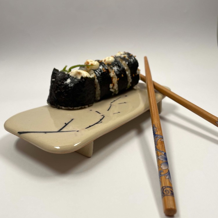 Dallar Desenli Sushi Tabağı