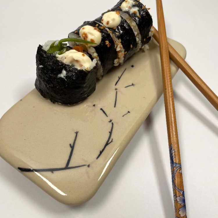 Dallar Desenli Sushi Tabağı