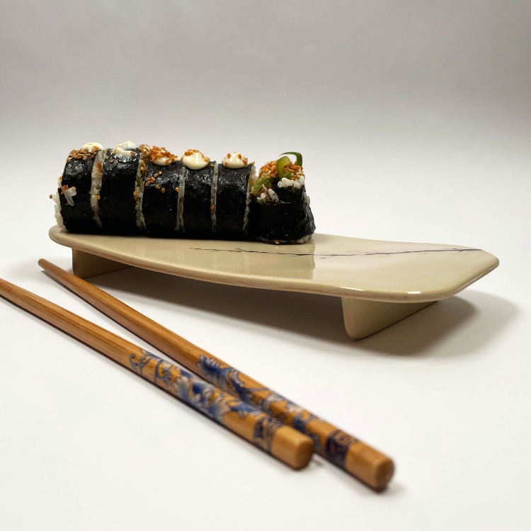 Dal Desenli Sushi Tabağı