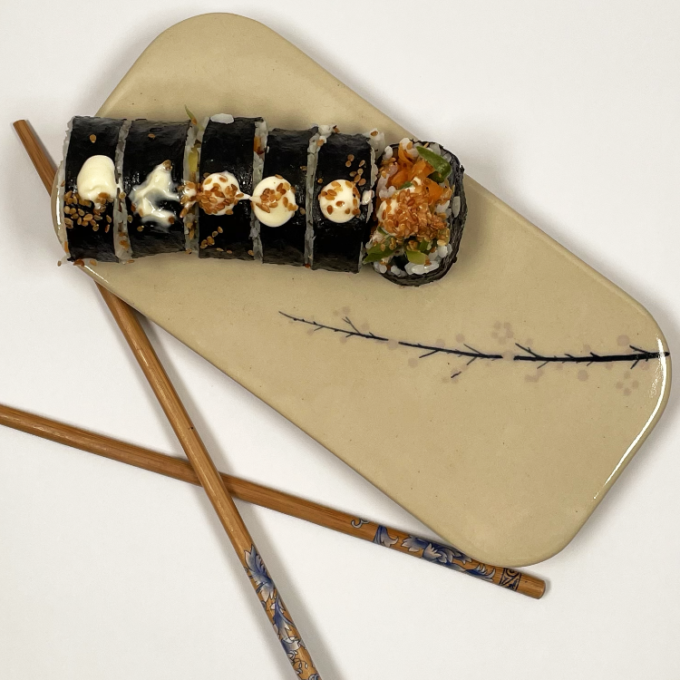 Dal Desenli Sushi Tabağı