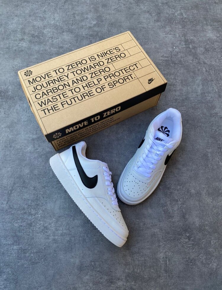 Nike Court Vision Beyaz Siyah Unisex