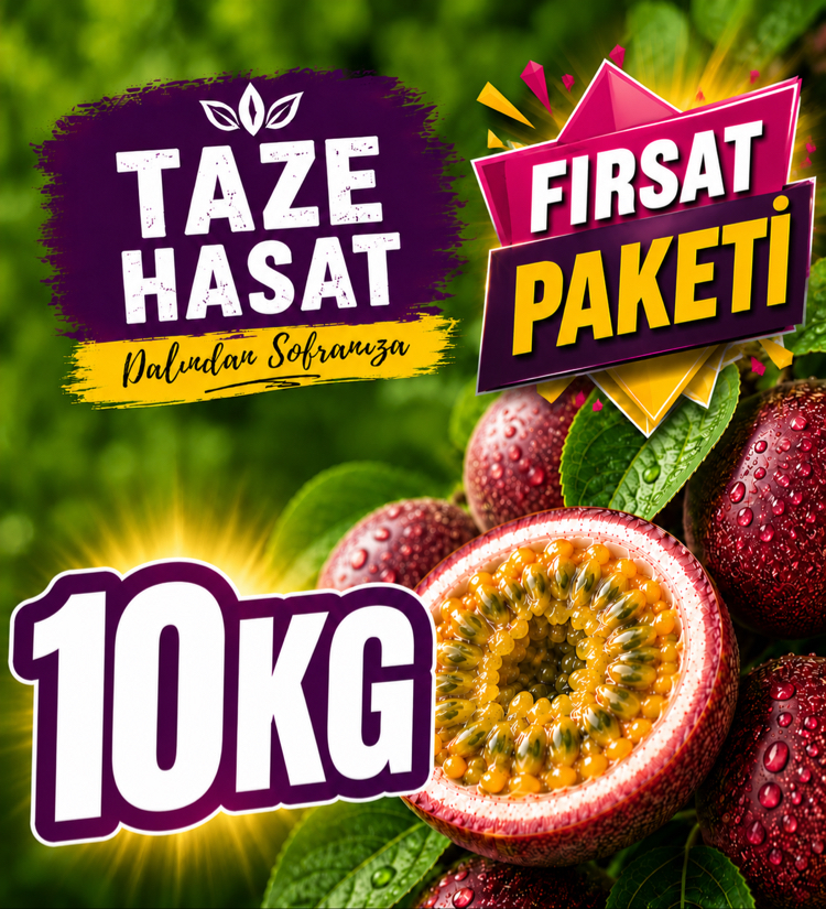 10 KİLOGRAM  - Passiflora Çarkıfelek Meyvesi