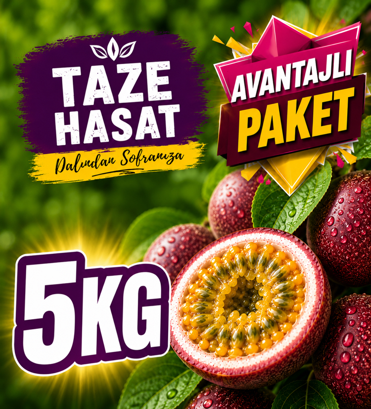 5 KİLOGRAM  - Passiflora Çarkıfelek Meyvesi