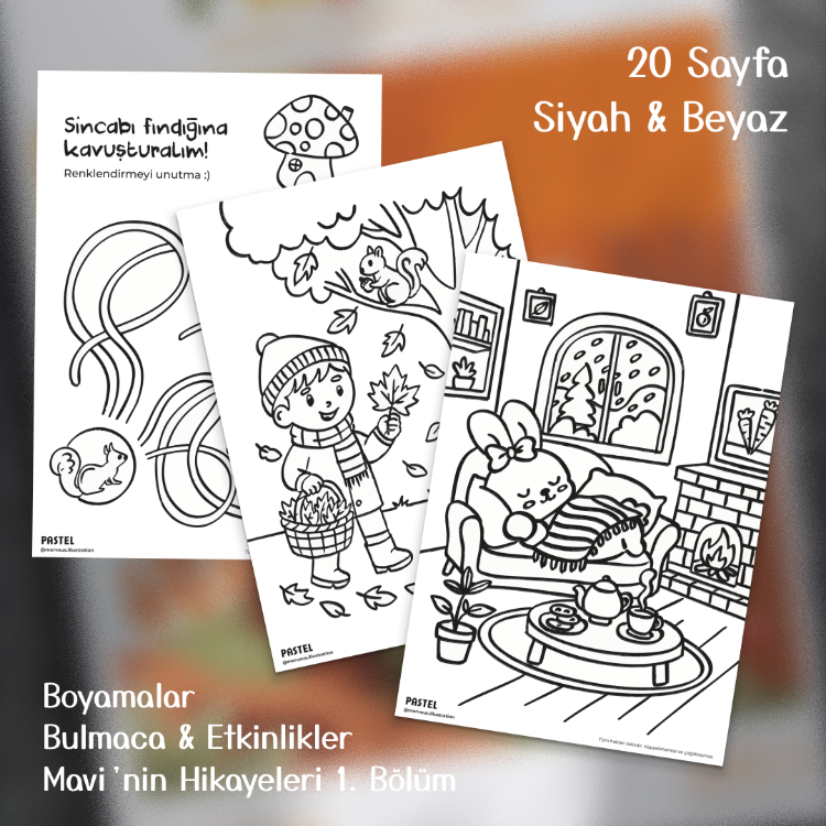 KASIM SAYI 3 - Pastel Çocuk / Aktivite ve Boyama Dergisi