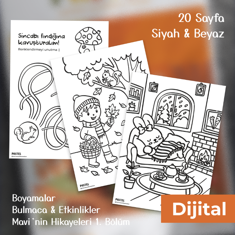 Dijital / KASIM SAYI 3 - Boyama ve Aktivite Kitabı