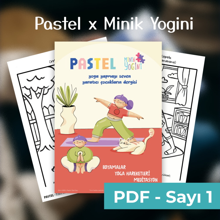 Dijital / Pastel x Minik Yogini / Yoga - Boyama Dergisi Sayı 1