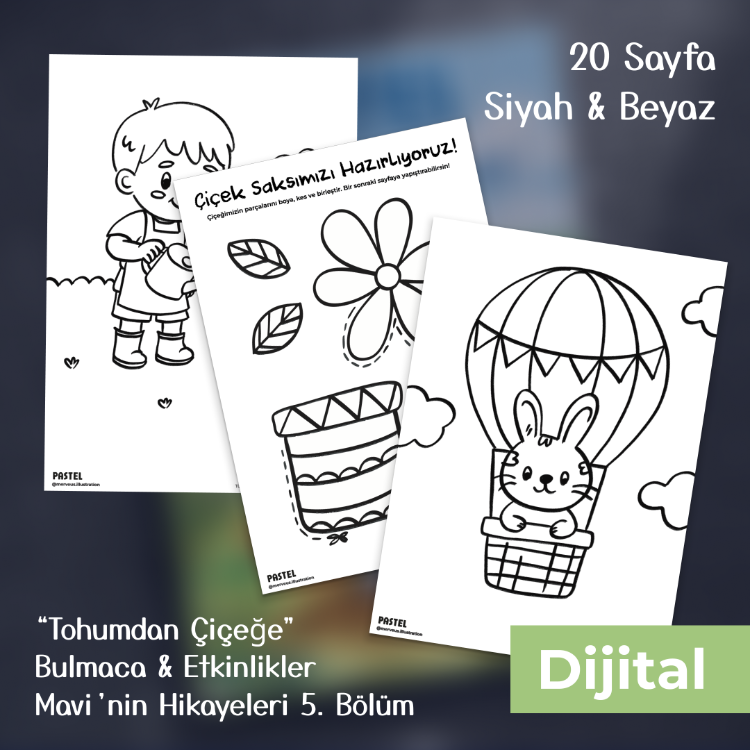 7. Sayı - Mart | Tohumdan Çiçeğe Dijital Boyama Dergisi