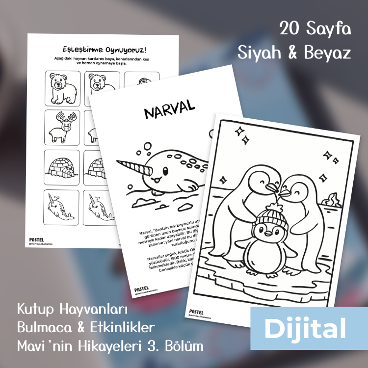 5.Sayı - OCAK Dijital Boyama ve Aktivite Dergisi / Kutupları Keşfediyoruz!
