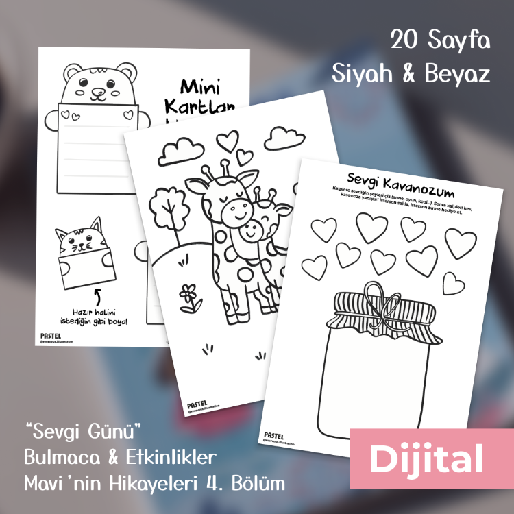 6.Sayı - Şubat / Sevgi Günü - Dijital Boyama ve Aktivite Dergisi