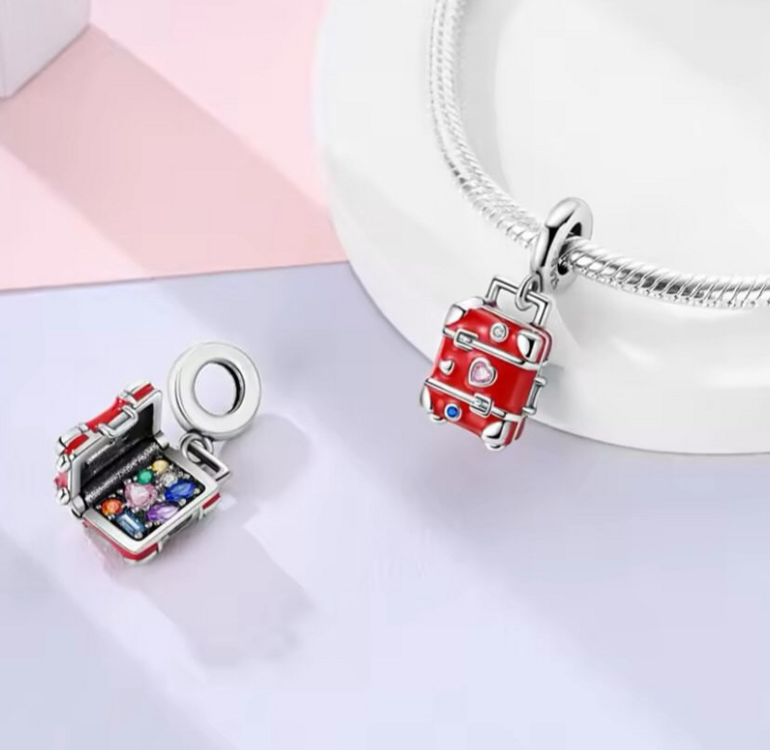 Valiz 925 Ayar Gümüş Charm