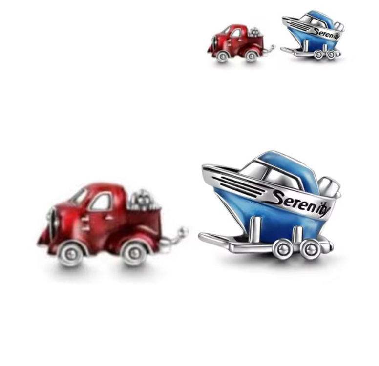 Denize Giderken 2’li Charm Seti 925 Ayar