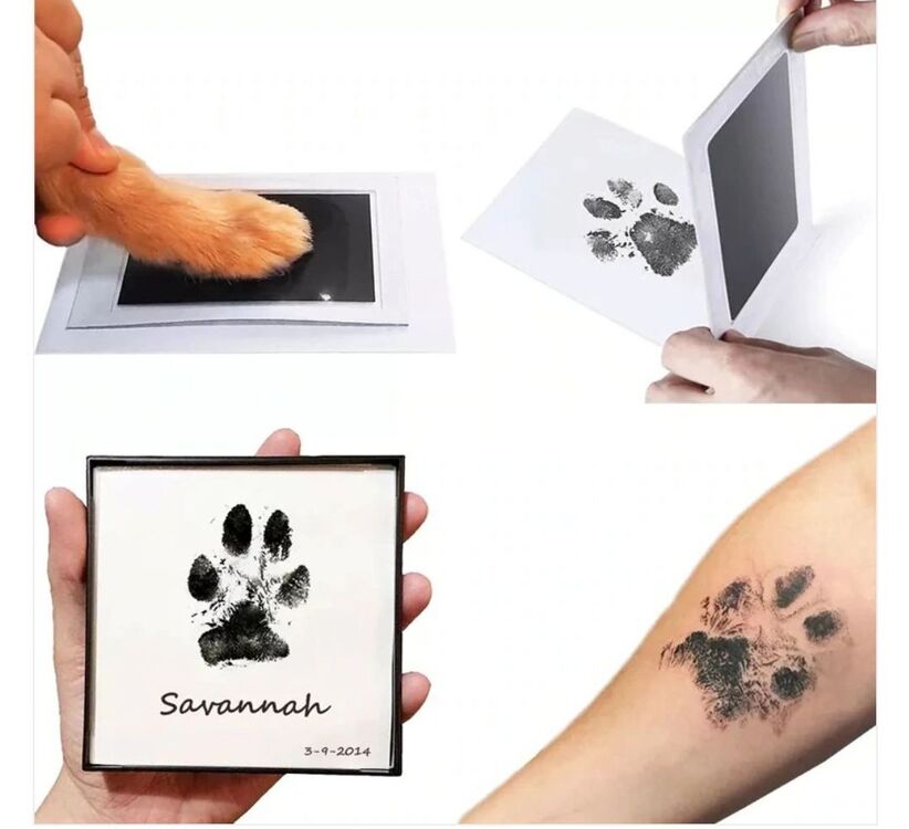 KEDİ KÖPEK PATİ İZİ FOTOĞRAF ÇERÇEVESİ KİTİ