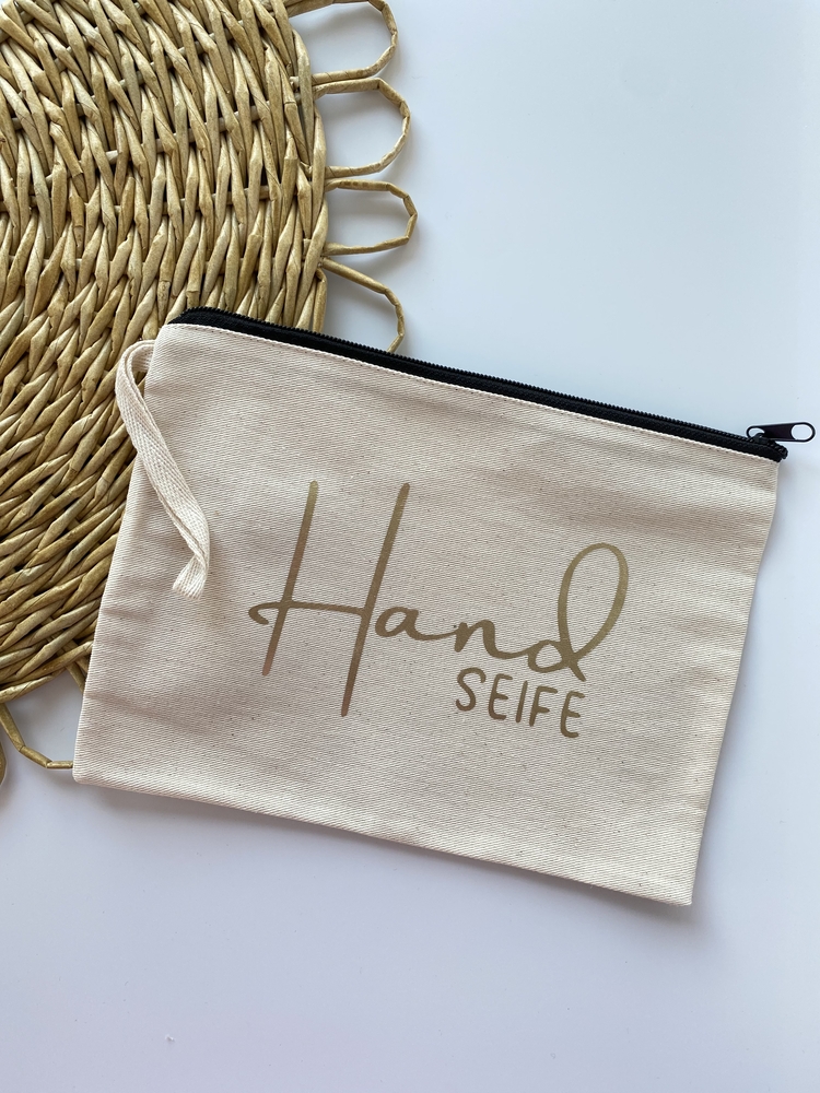 Hand Seife Ham Keten Renk Clutch 