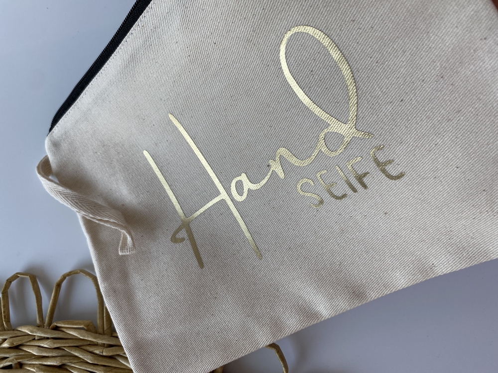 Hand Seife Ham Keten Renk Clutch 