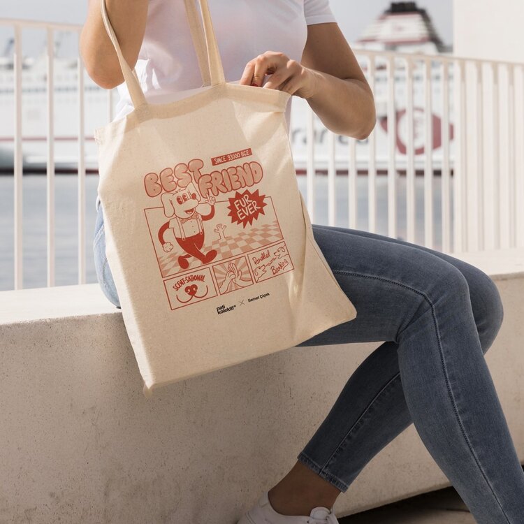 PK x Samet Çiçek Tote Bag