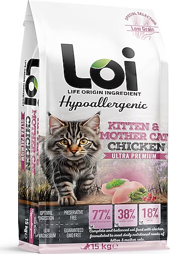 Loi Tavuklu Yavru Kedi Maması 15KG