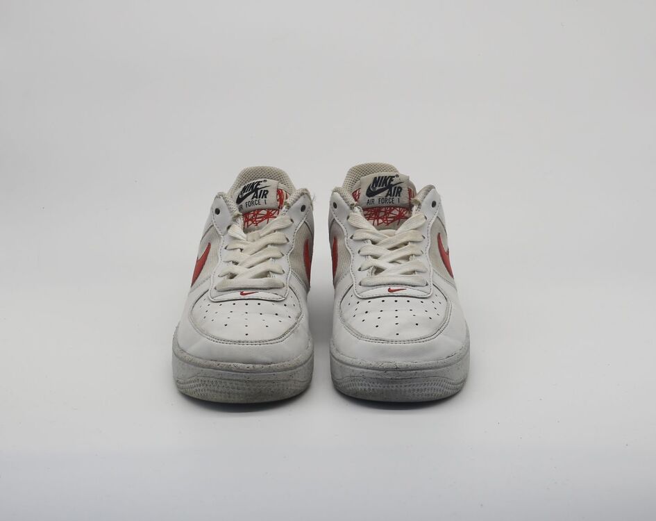 Nike Air Force 1 Crater Next Nature GS White Habanero Red