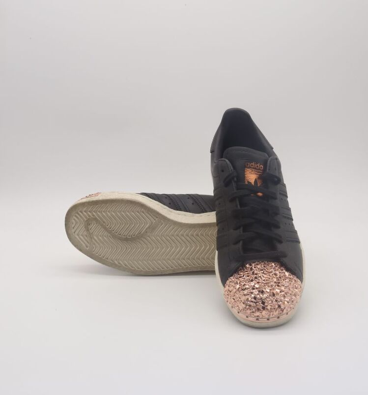 Adidas Superstar 80s Metal Toe Core Black Copper