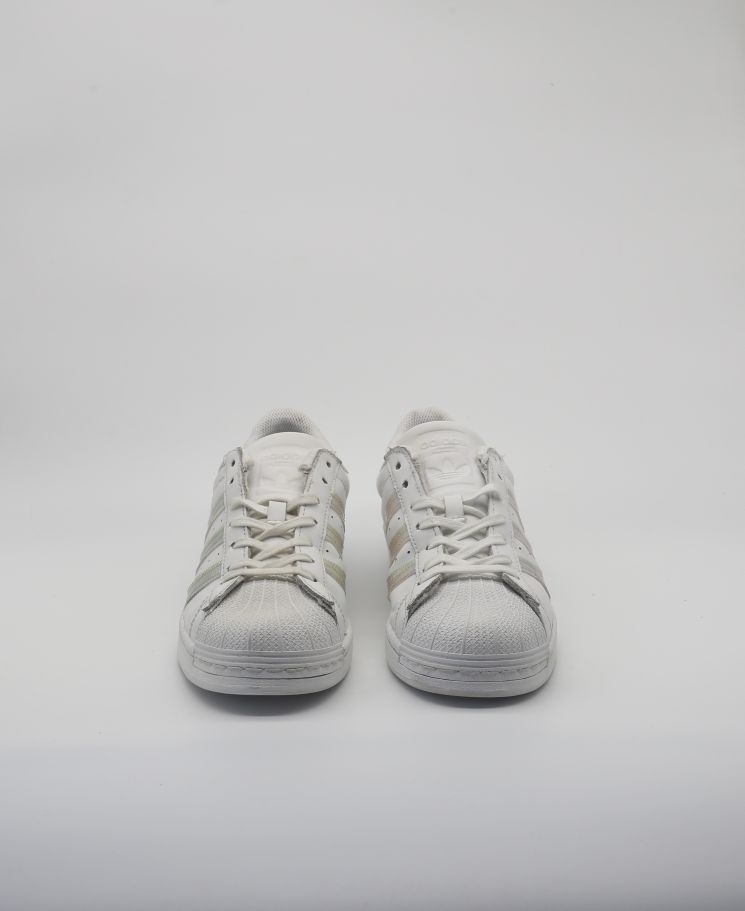 Adidas Superstar J White Iridescent