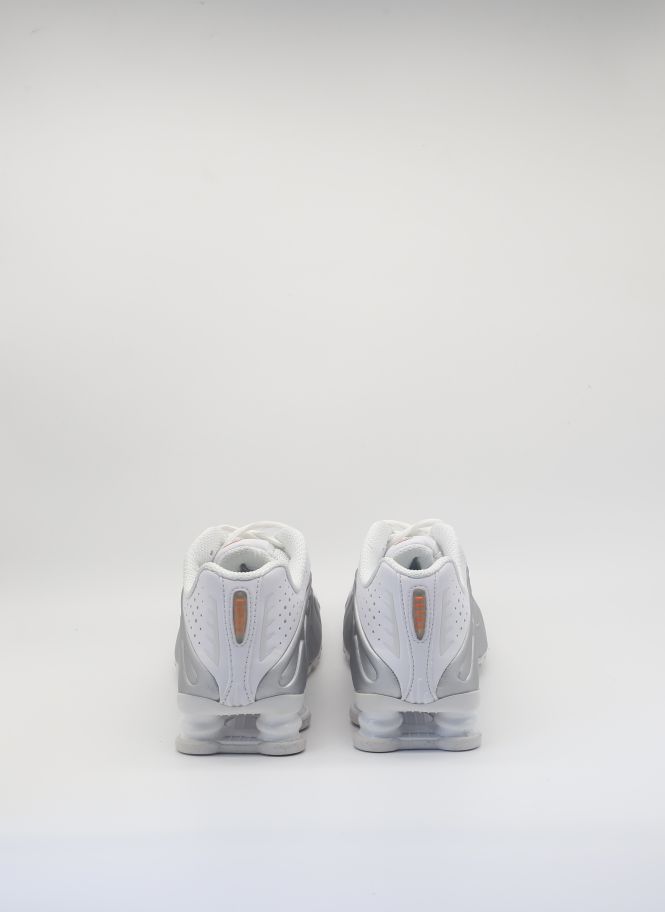 Nike Shox R4 White Metallic Silver