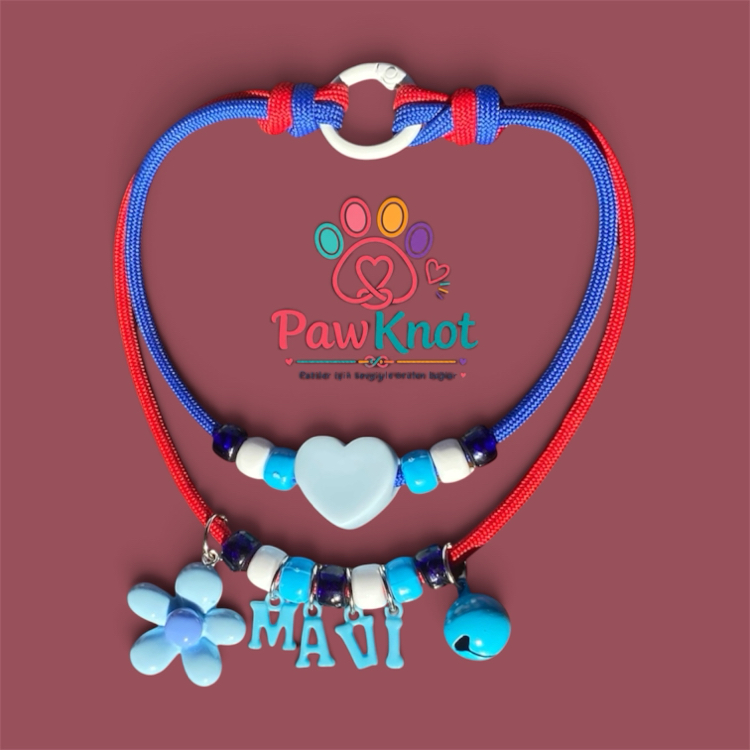 PawKnot Blue Melody Kedi/Köpek Kolyesi
