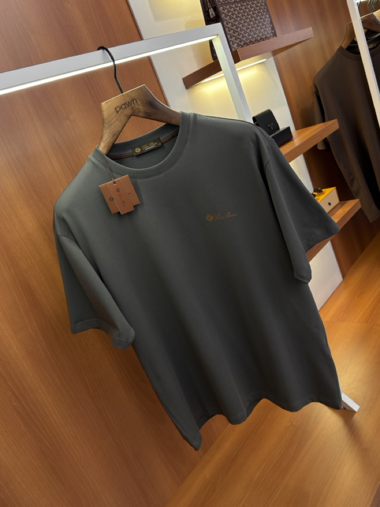 Loro Piana Merserize Kumaş Grimenaj T-shirt