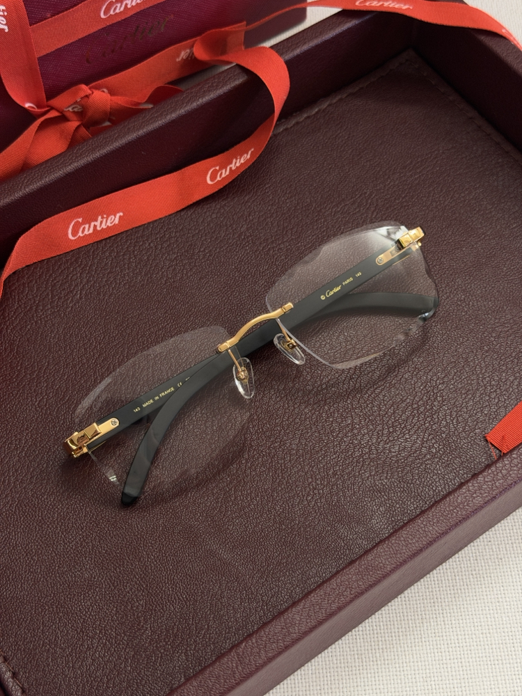 Cartier Safir Camlı Şeffaf Gözlük CRT101