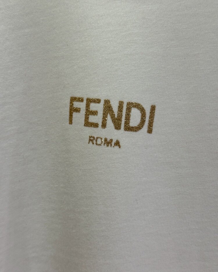 Fendi Logo Baskılı T-shirt
