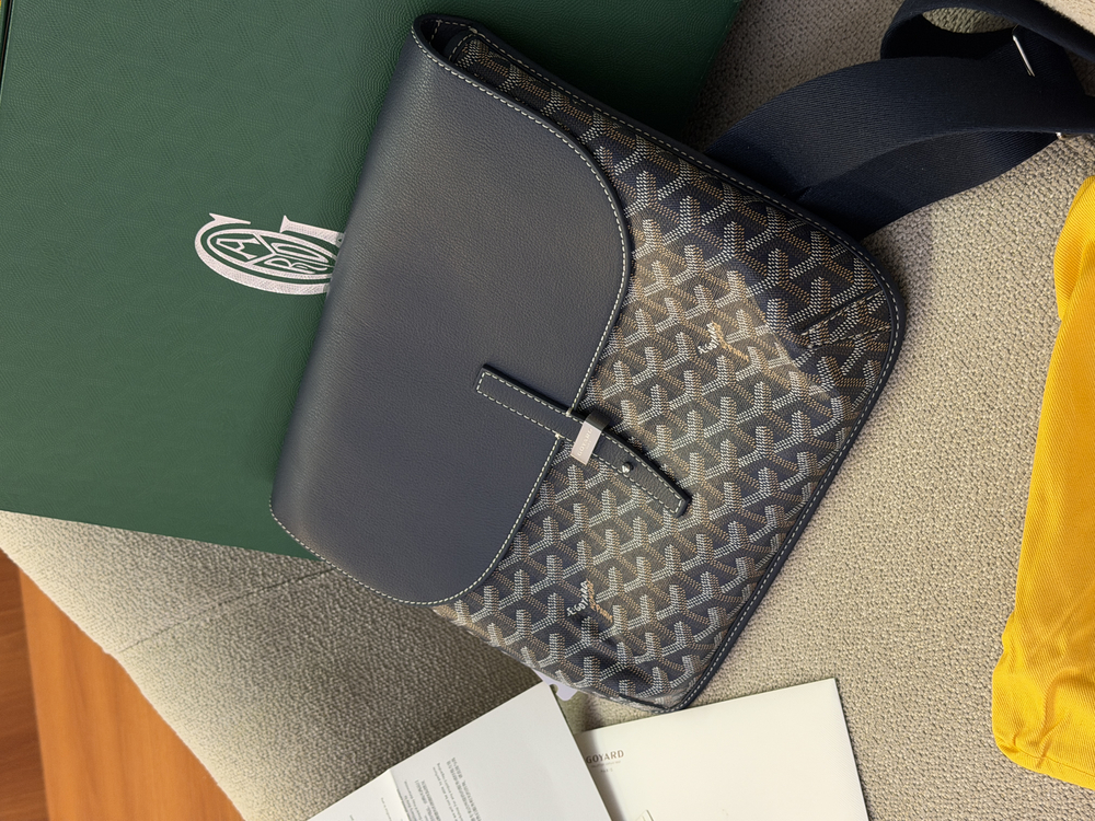 Goyard Lacivert Omuz Çantası