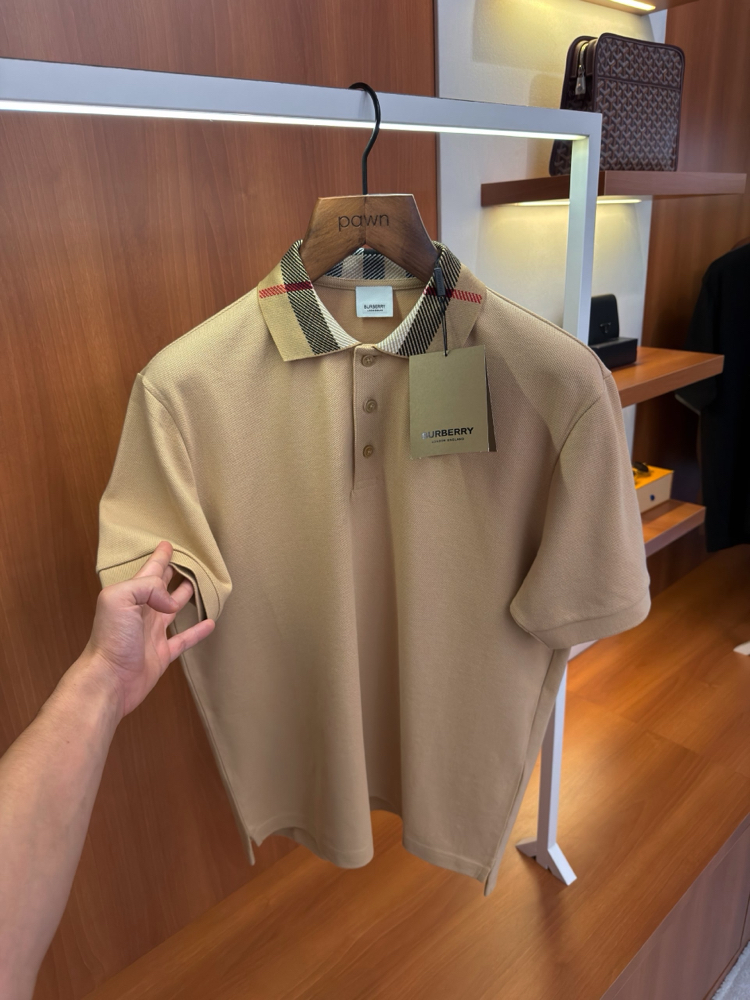 Burberry Özel Kumaşlı Ekose Detaylı T-shirt