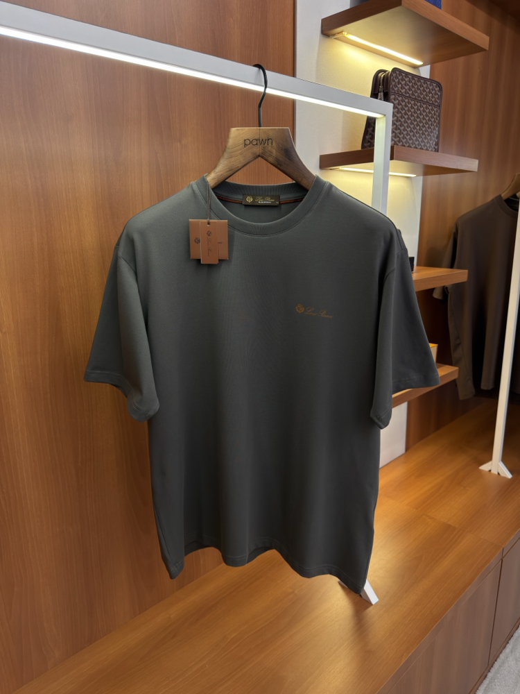 Loro Piana Merserize Kumaş Grimenaj T-shirt
