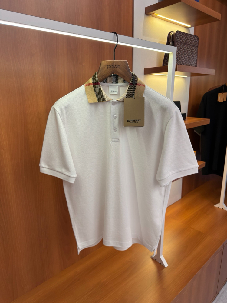 Burberry Özel Kumaşlı Ekose Detaylı T-shirt