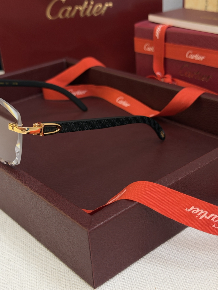 Cartier Safir Camlı Şeffaf Gözlük CRT101
