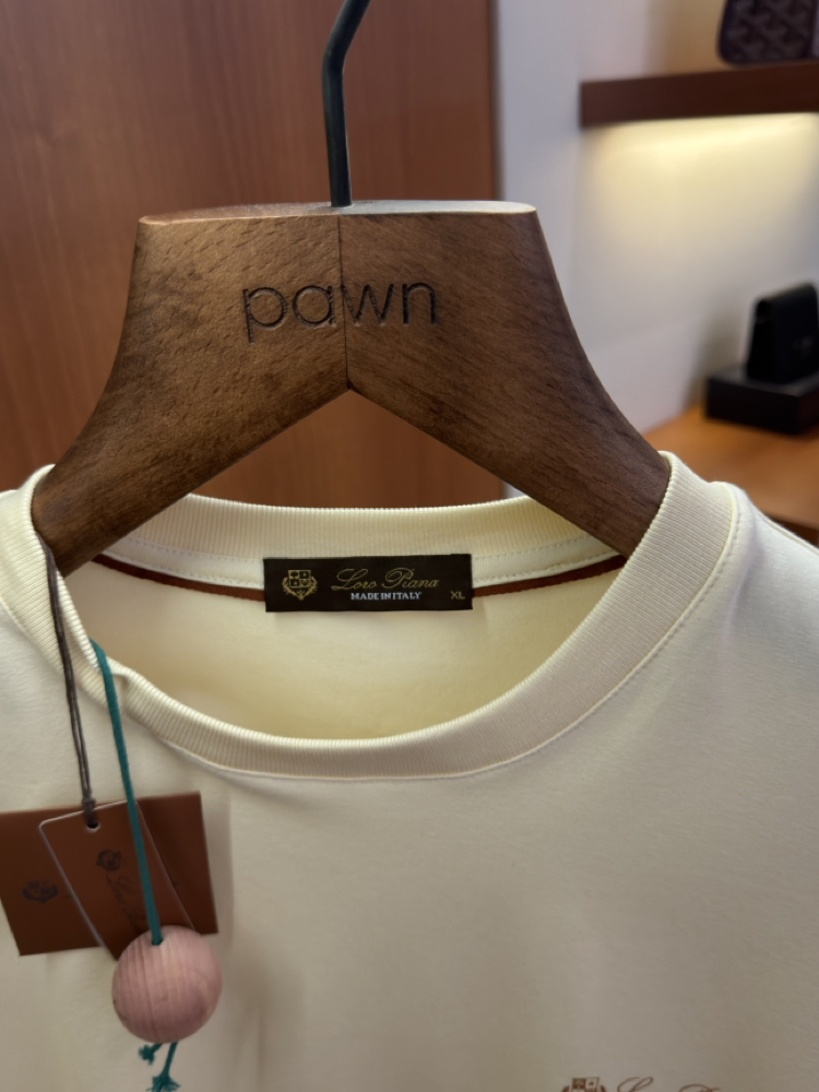Loro Piana Merserize Kumaş Krem T-shirt