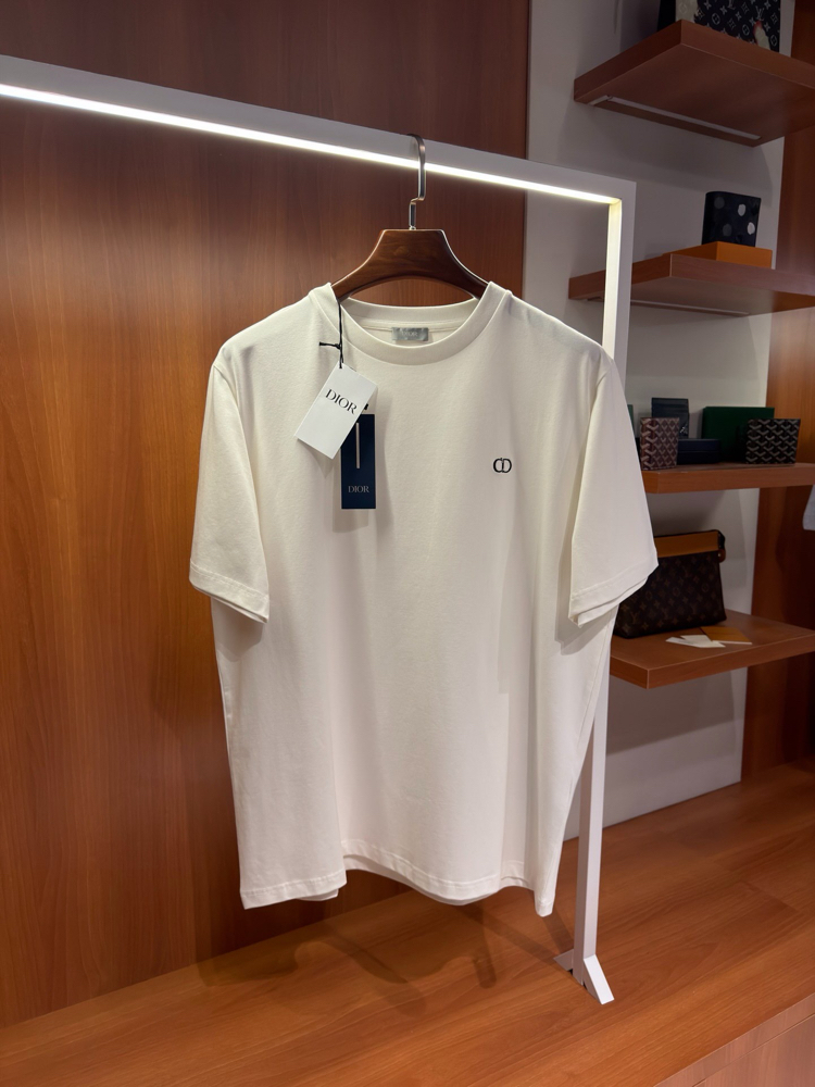 Dior Mini Logo İşlemeli T-shirt