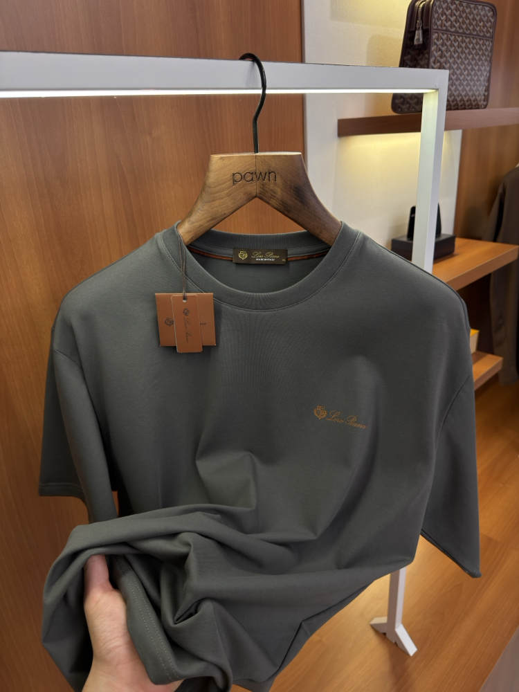 Loro Piana Merserize Kumaş Grimenaj T-shirt