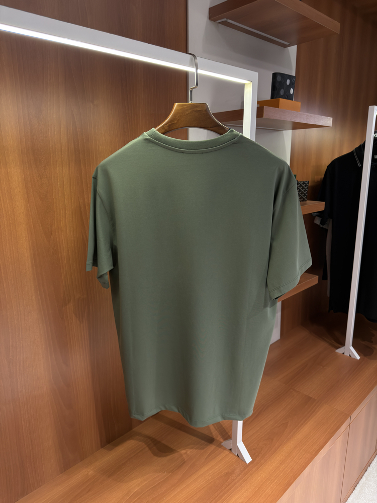 Prada Logo İşlemeli Fıstık Yeşili T-shirt