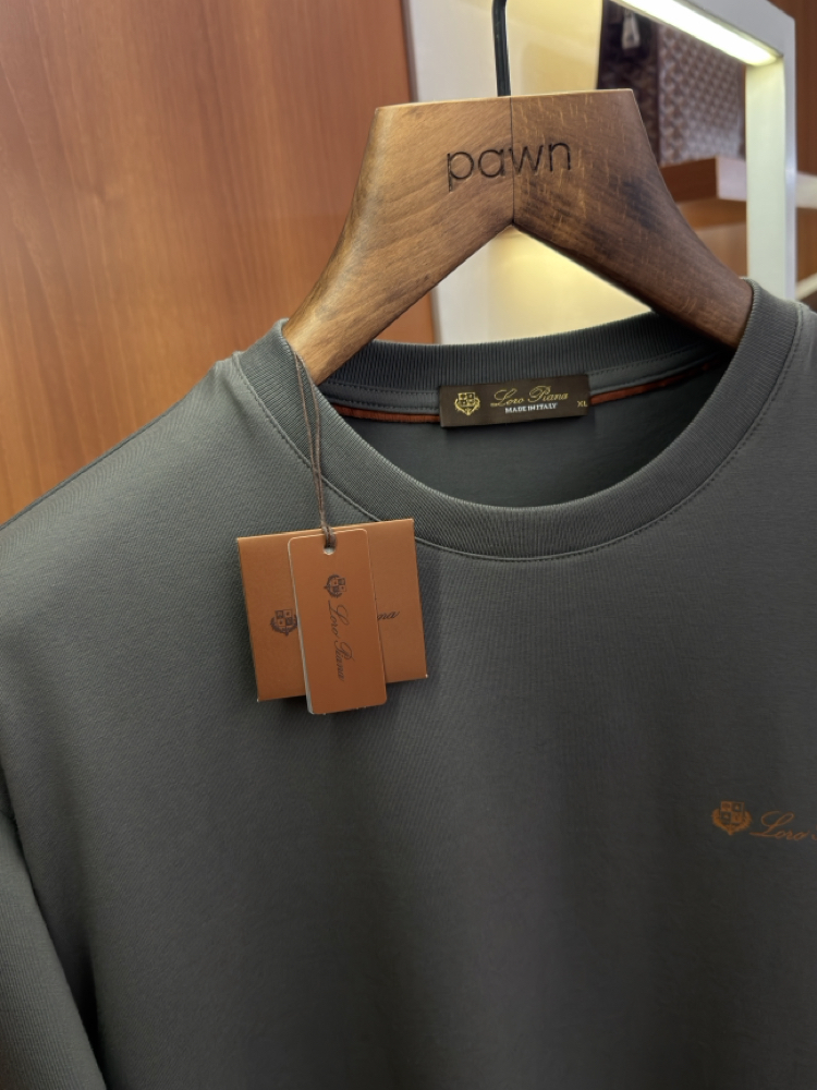 Loro Piana Merserize Kumaş Grimenaj T-shirt