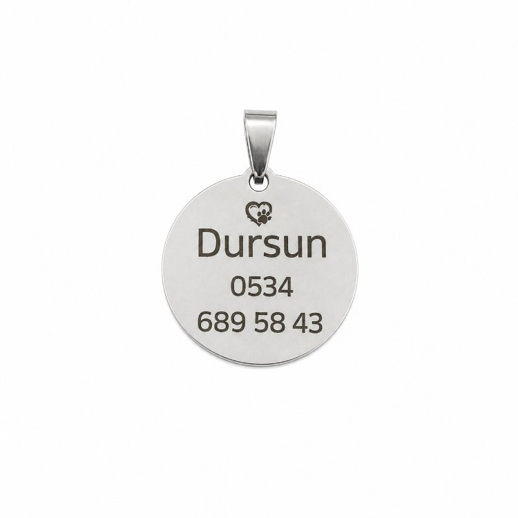 3 adet paslanmaz çelik isimlik