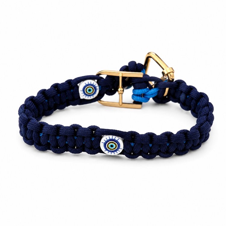 30 cm küçük ırk köpekler için paracord örme tasma