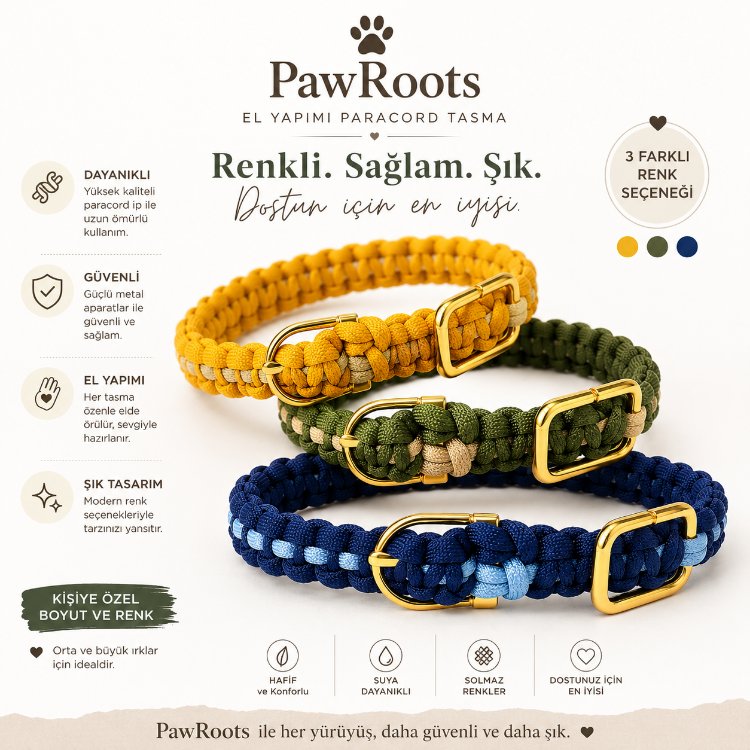El Yapımı Paracord Köpek Tasmaları