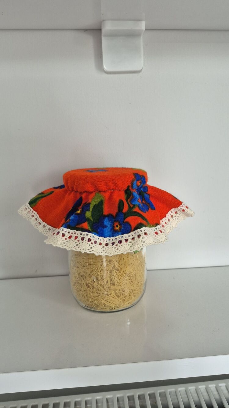 kavanoz kapağı örtüsü