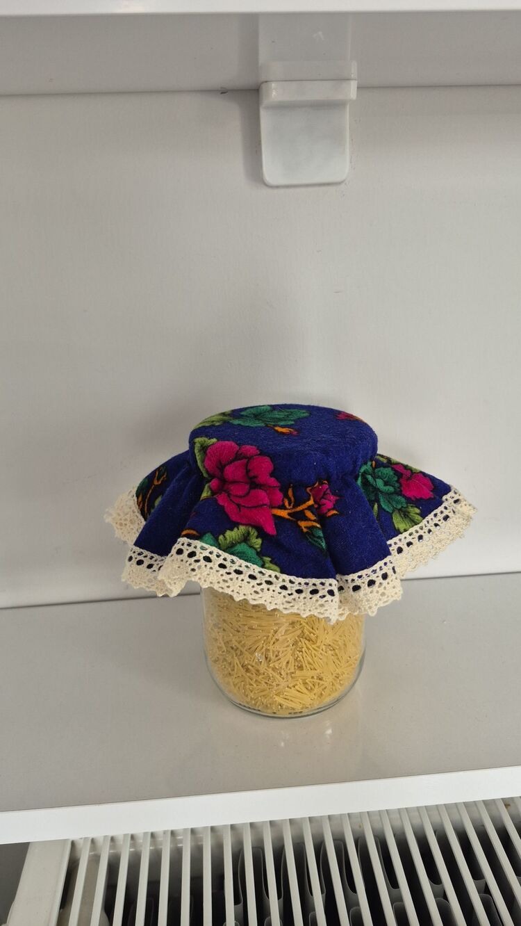 kavanoz kapağı örtüsü