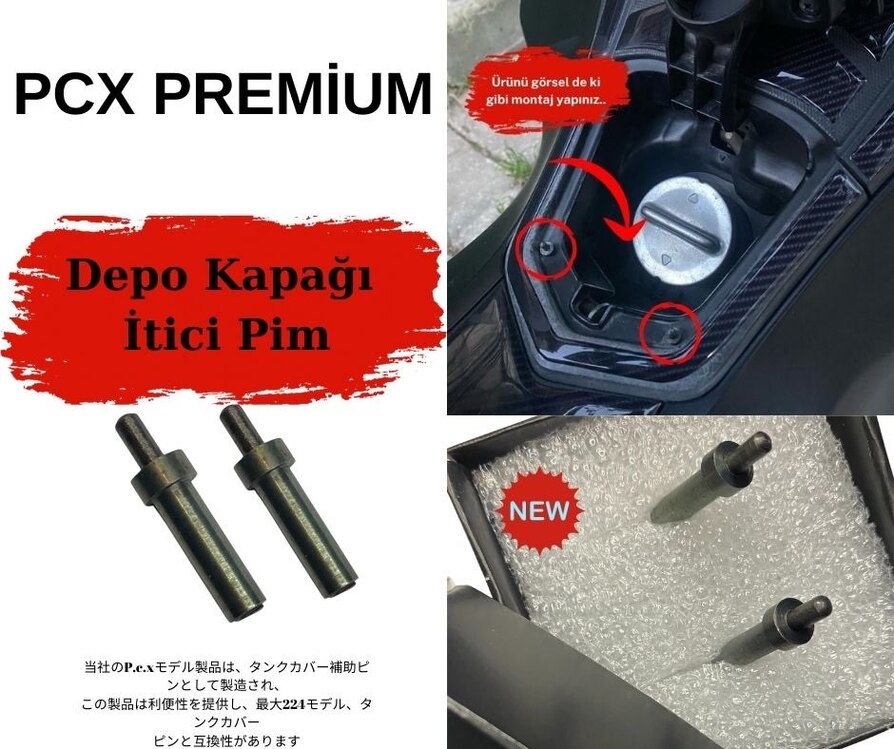 Pcx depo kapağı yardımcı pim 2 Lİ ÜCRETSİZ KARGO