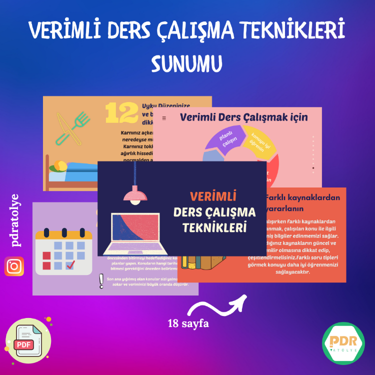 Verimli Ders Çalışma Teknikleri Sunumu