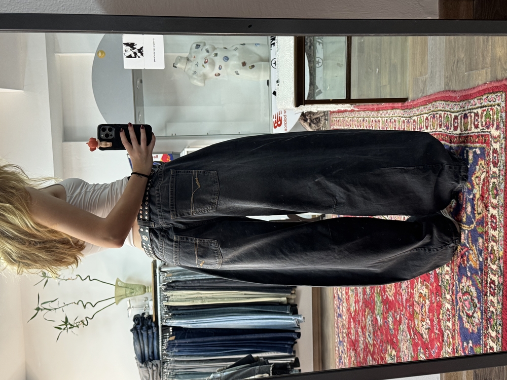 DÜŞÜK BEL ANSTRASİT COCOON BAGGY JEAN