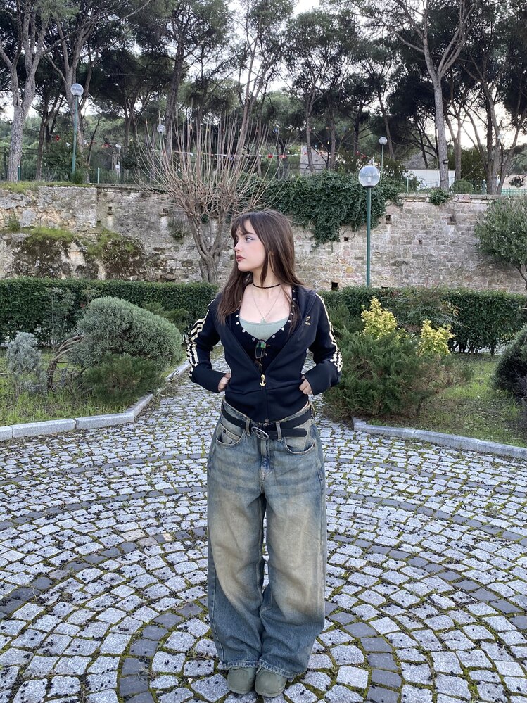 UNİSEX ESKİTMELİ DAMGALI JAYA JEAN