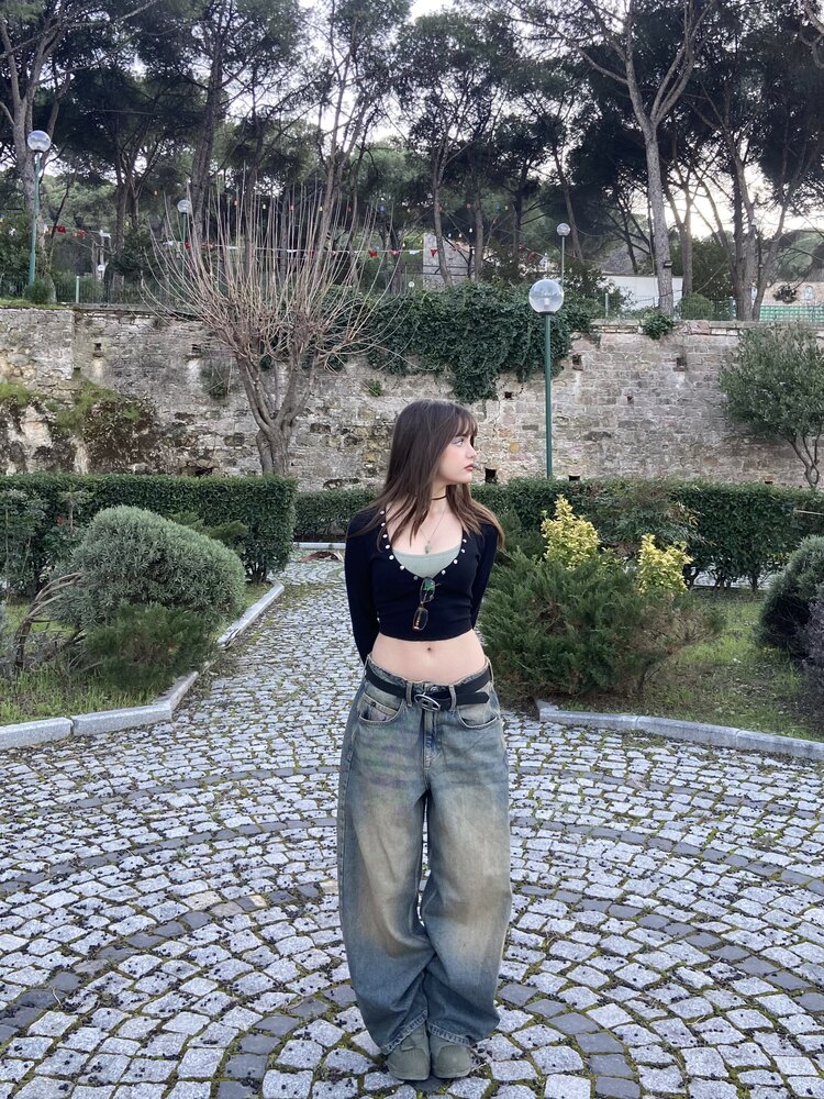 UNİSEX ESKİTMELİ DAMGALI JAYA JEAN